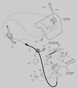 Remote Control Diagram and Parts List for 629119X31A 2004 Briggs and Stratton Snow Blower